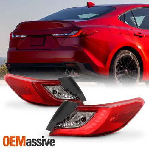 For 25-26 Toyota Camry LE/SE Halogen Black Red TailLight Outer Pair w/LED Signal
