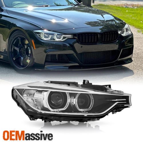 For 12-15 BMW 3-Series F30 F35 HID w/AFS LED Halo Projector Headlight Passenger