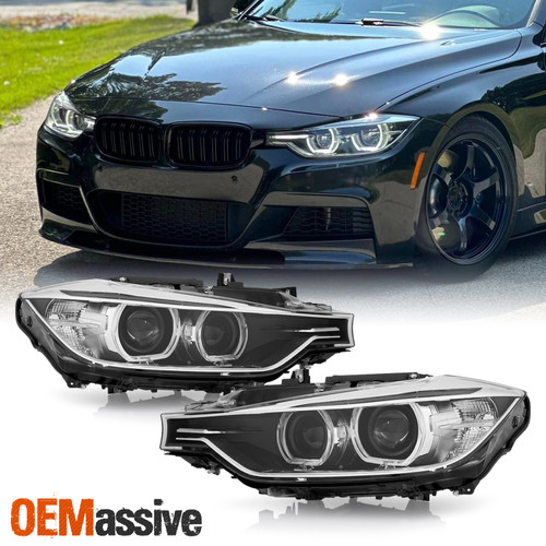 For 12-15 BMW 3-Series F30 F35 HID w/AFS LED Halo Projector Headlights Assembly
