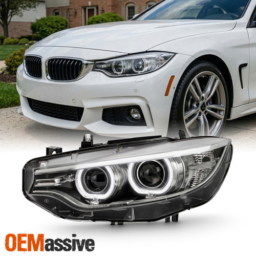 For 14-16 BMW 4-Series F32 HID w/LED DRL AFS Projector Headlight Driver Side