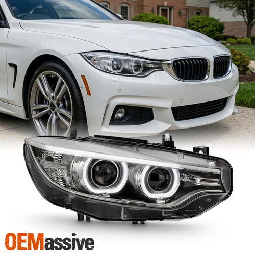 For 14-16 BMW 4-Series F32 HID w/LED DRL AFS Projector Headlight Passenger Side
