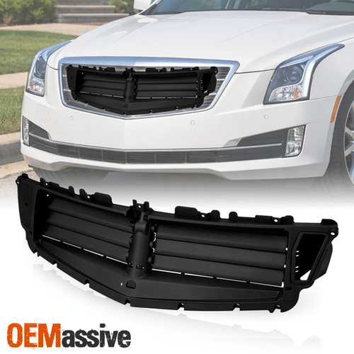 For 2015-2018 Cadillac ATS Black Front Active Grille Shutter w/ Motor 84101311