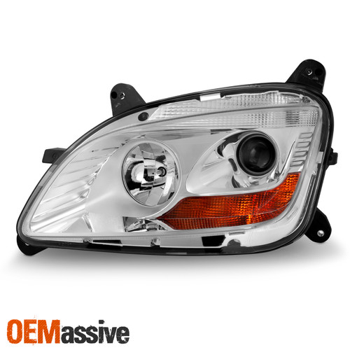 For 2011-2021 Peterbilt 579 587 Halogen Type Projector Headlight Chrome Driver