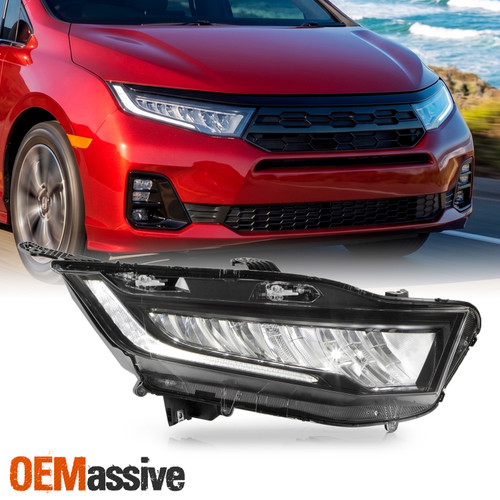For 2023-2025 Honda Odyssey [FULL LED] Black Headlight w/ Running DRL Passenger
