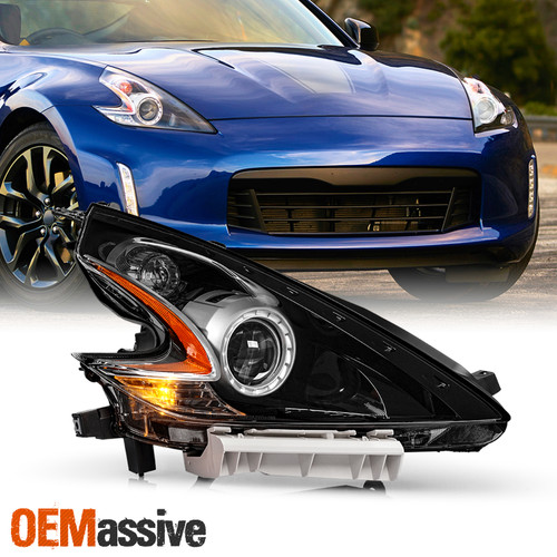 For 2015-2020 Nissan 370Z HID Type Projector Black Headlight Right w/ DRL Signal