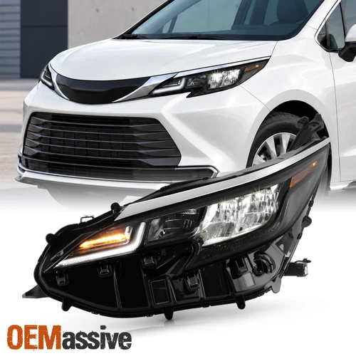 For 2024-2025 Toyota Sienna LE XLE [FULL LED] Lo-Hi Beam Black Headlight Driver