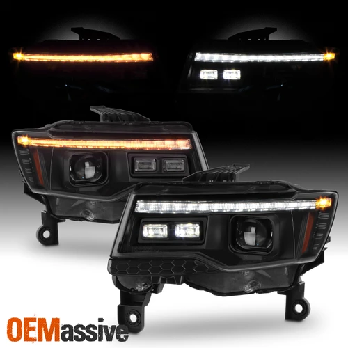 For 14-21 jeep Grand Cherokee HID Projector Headlights Switchback Welcome Lamp