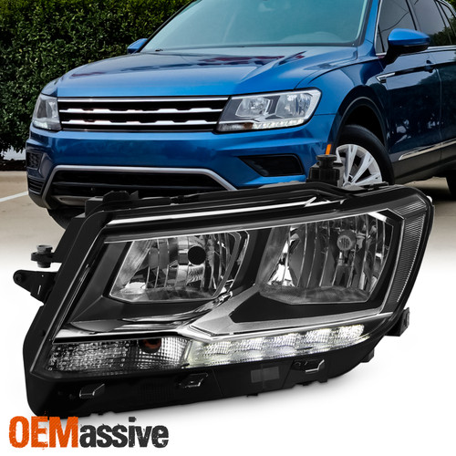 For 2018-2021 VW Tiguan Halogen w/LED DRL Signal Headlight Headlamp Driver Side
