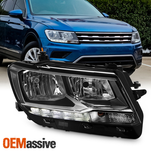 For 2018-2021 VW Tiguan Halogen w/LED DRL Signal Headlight Headlamp Passenger
