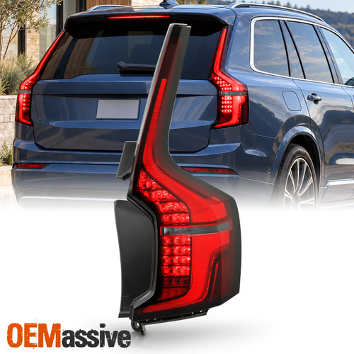 For 2025-2027 Volvo XC90 Full LED Tail Light OE Style Passenger Side Black Trim