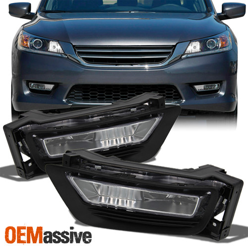 ACANII For 2013-2015 Honda Accord Sedan 4Dr Replacement Fog Lights Lamps w/Switch Assembly Driver & Passenger Side 