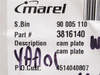 Marel 3816140; Steel Cam Plate