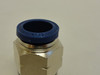 Industry-Std 5UPK6; Male Push Connector; # 8 Tube; 1/2" Threads