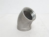 Industry-Std 1LTB9; Pipe Elbow; SS-304; 1-1/2NPT; Class: 150