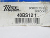 Martin 40BS12 1; Sprocket #40; 12 Teeth; 1" ID