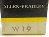 Allen-Bradley W19; Overload Thermal Unit; Series: W