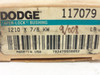 Dodge 117079; Taper-Lock Bushing 7/8"ID; 1210 x 7/8 KW