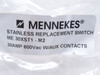 Mennekes ME 30XST1-M2; Motor Disconnect Switch; 30A; On/Off