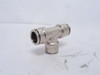 MFG- 3604 12 00; Air Tube Tee; 1/2"PTC; Nickel Plate