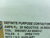 Eaton C25DND325BB-GL; Contactor 25A; 600V; 3P; Coil: 240VAC