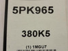 Bando 380K5; Serpentine Belt; 5PK965; 1MGU7; 38"