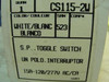 Leviton CS115-2W; Commercial Grade Wall Switch; Toggle