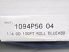 Legris 1094P56 04; Blue Polyamide Tube; 1/4"OD; 100' Roll