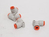SMC KQ2L09-00A; Lot-4 Tube Elbows; 90Deg; 5/16"PTC