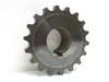 Martin 8018Hx2-1/4; Hardened Chain Coupler Hub#80; 18 Teeth