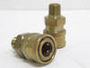 Dixon 2EM2-B; Lot-2 Brass Quick Connect Couplers; 1/4"x1/4NPT