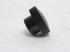 Hayssen 10267A0452; Knurled Plastic Black Knob; 1/4-20 Thread
