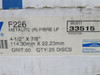 Norton 662611-33515; Lot-25 F226 Metalite (R) Fibre LF;4.5"OD
