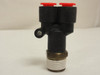 SMC KQU09-36S; Pneumatic Branch Y Fitting; 5/16" Tube; 3/8 NPT