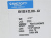 Ashcroft 45W1000H02L600; Pressure Gauge 0-600PSI; 4-1/2" Dial