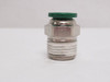 Parker W68PW-6-6; Brass Male Connector; 3/8"PTC x 3/8NPT