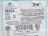 Halex 28232; Lot-3; EMT Compression Connectors; Size: 3/4"