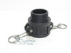 Dixon PPB200; Polypropylene Cam & Groove Coupler; 2NPT