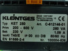 Kleintges KET 250; Transformer; 250vA; 200-600V Primary