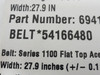 Intralox 54166480; Conveyor Belt; 69415; 19'Length 27.9"Width Intralox 54166480; Conveyor Belt; 69415; 19'Length 27.9"Width