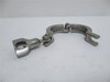 MFG- 13MHHM100-150; Lot-10 Single Pin Clamps; 1-1.5"; SS; Mixed MFG MFG- 13MHHM100-150; Lot-10 Single Pin Clamps; 1-1.5"; SS; Mixed MFG