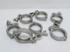 MFG- 13MHHM200; Lot-7 Single Pin Heavy Duty Clamp 2"; SS; Mixed MFG MFG- 13MHHM200; Lot-7 Single Pin Heavy Duty Clamp 2"; SS; Mixed MFG