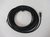 Omron  XS2F-M12PUR4S10M; Cable M12 4 Pin Black PUR 10M