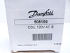 Danfoss 508169; Hydraulic Solenoid Coil; 120VAC; 15/16"ID Danfoss 508169; Hydraulic Solenoid Coil; 120VAC; 15/16"ID