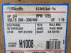 AO Smith H1008; AC Motor; 3/4HP; 208-230/460V; 1725RPM; 3PH