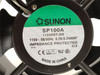 Sunon SP100A-1123XBT.GN; Tube Axial Fan; 115VAC; 120mm x 38mm Sunon SP100A-1123XBT.GN; Tube Axial Fan; 115VAC; 120mm x 38mm