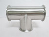 Alfa-Laval B7MP-G300; Sanitary Clamp Tee; SS-304; Size: 3" Alfa-Laval B7MP-G300; Sanitary Clamp Tee; SS-304; Size: 3"