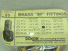 Dixon BF-33; Bag-25; Barbed~NPTF Straight Fitting; 3/8"; Brass