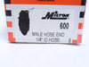 Milton S-600; Lot-2; Male Barb Hose End; 1/4NPT x 1/4" Tube