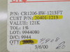 Venkel CR1206-8W-1213FT; Lot-4600 Thin Film Resistors 121kOhm