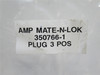 AMP 350766-1; Lot-88 Connector Plugs; 3Pos; Single Row